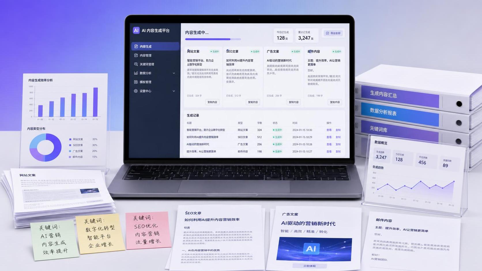 Какие маркетинговые материалы подходит для массовой генерации с помощью AI-помощника для написания текстов Какие маркетинговые материалы подходит для массовой генерации с помощью AI-помощника для написания текстов