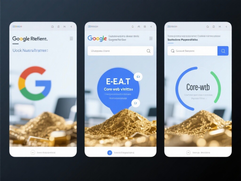 Google Ranking: Unlock the goldmine of organic traffic with E-E-A-T authority and Core Web Vitals performance to dominate Google's first page