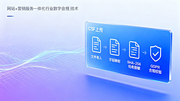 数字营销SaaS功能中是否支持自定义受众上传？CSV文件字段映射规则、哈希脱敏要求与GDPR合规校验流程