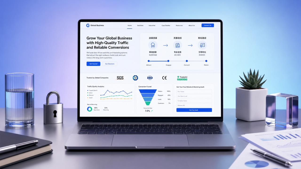 What should we do if foreign trade website inquiries are too few? First look at traffic quality, page trust, and conversion paths What should we do if foreign trade website inquiries are too few? First look at traffic quality, page trust, and conversion paths