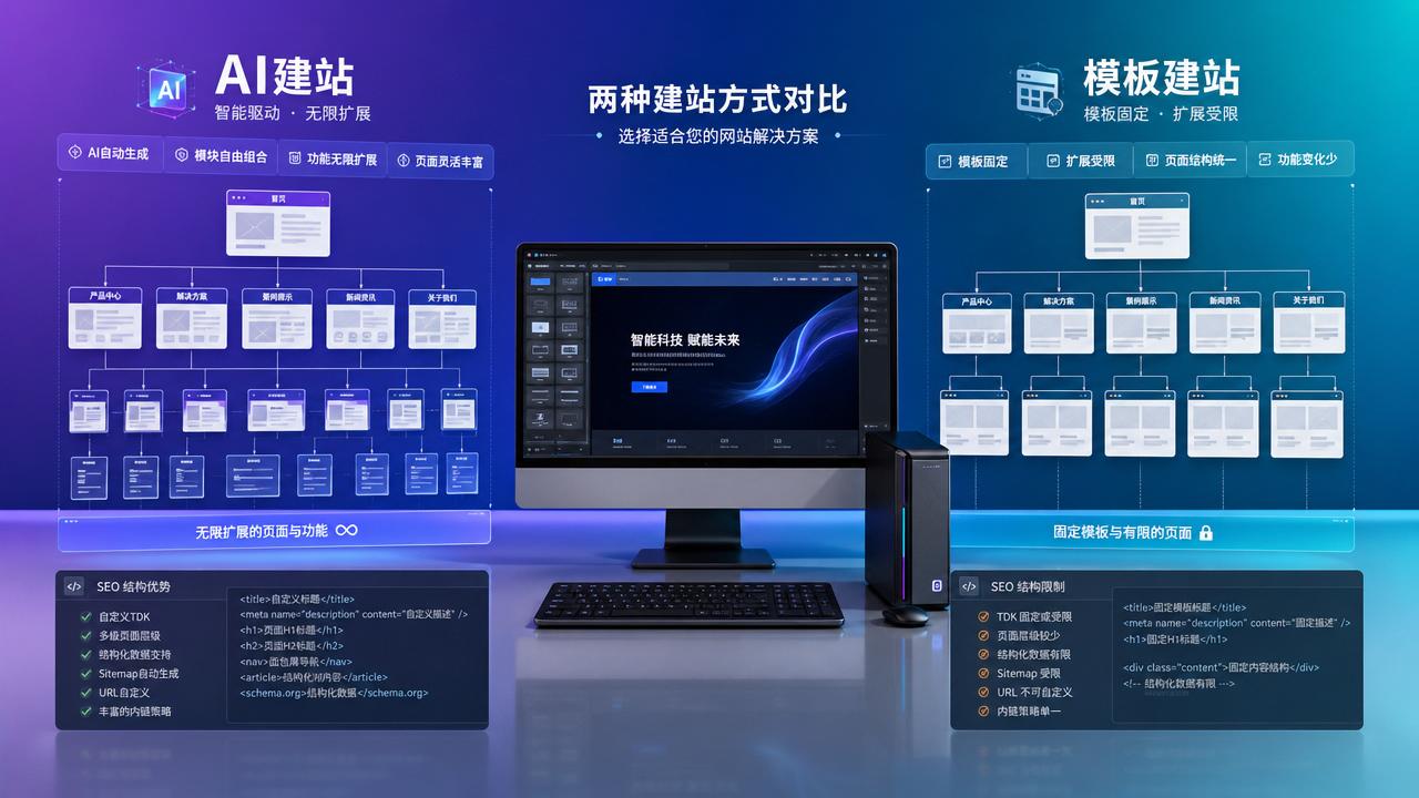 What is the difference between AI website building and template website building? Features, efficiency, and SEO comparison What is the difference between AI website building and template website building? Features, efficiency, and SEO comparison