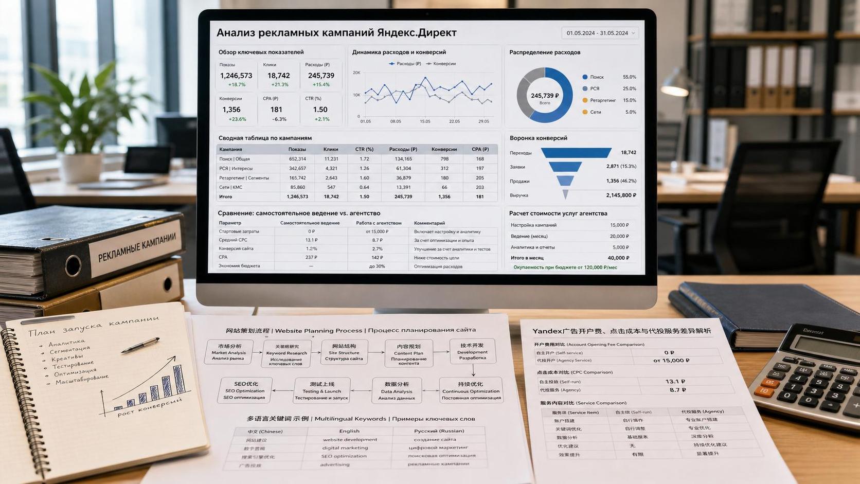 How is Yandex ad spending calculated? An analysis of account opening, CPC, and managed service differences