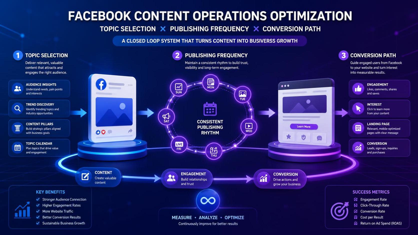 Is your Facebook content marketing not delivering results? Start by fixing your topic selection, posting frequency, and conversion path Is your Facebook content marketing not delivering results? Start by fixing your topic selection, posting frequency, and conversion path