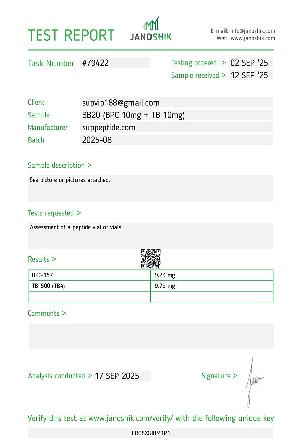 Test Report #79422（BB20）