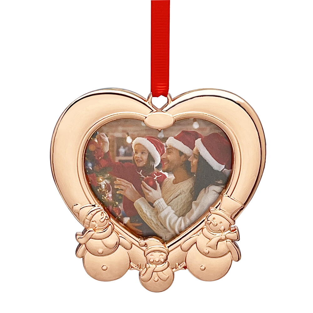 Zinc Alloy Heart Shape Family Photo Frame Ornament Christmas Tree Ornament Zinc Alloy Heart Shape Family Photo Frame Ornament Christmas Tree Ornament