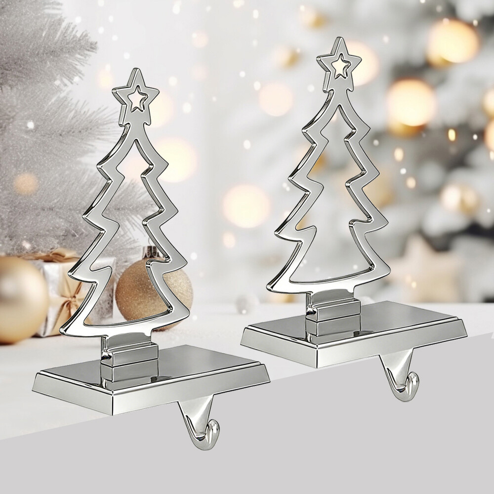 Metal Chritmas Tree Christmas Stocking Holder