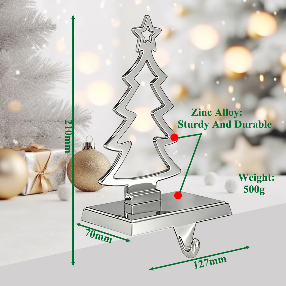 Metal Chritmas Tree Christmas Stocking Holder