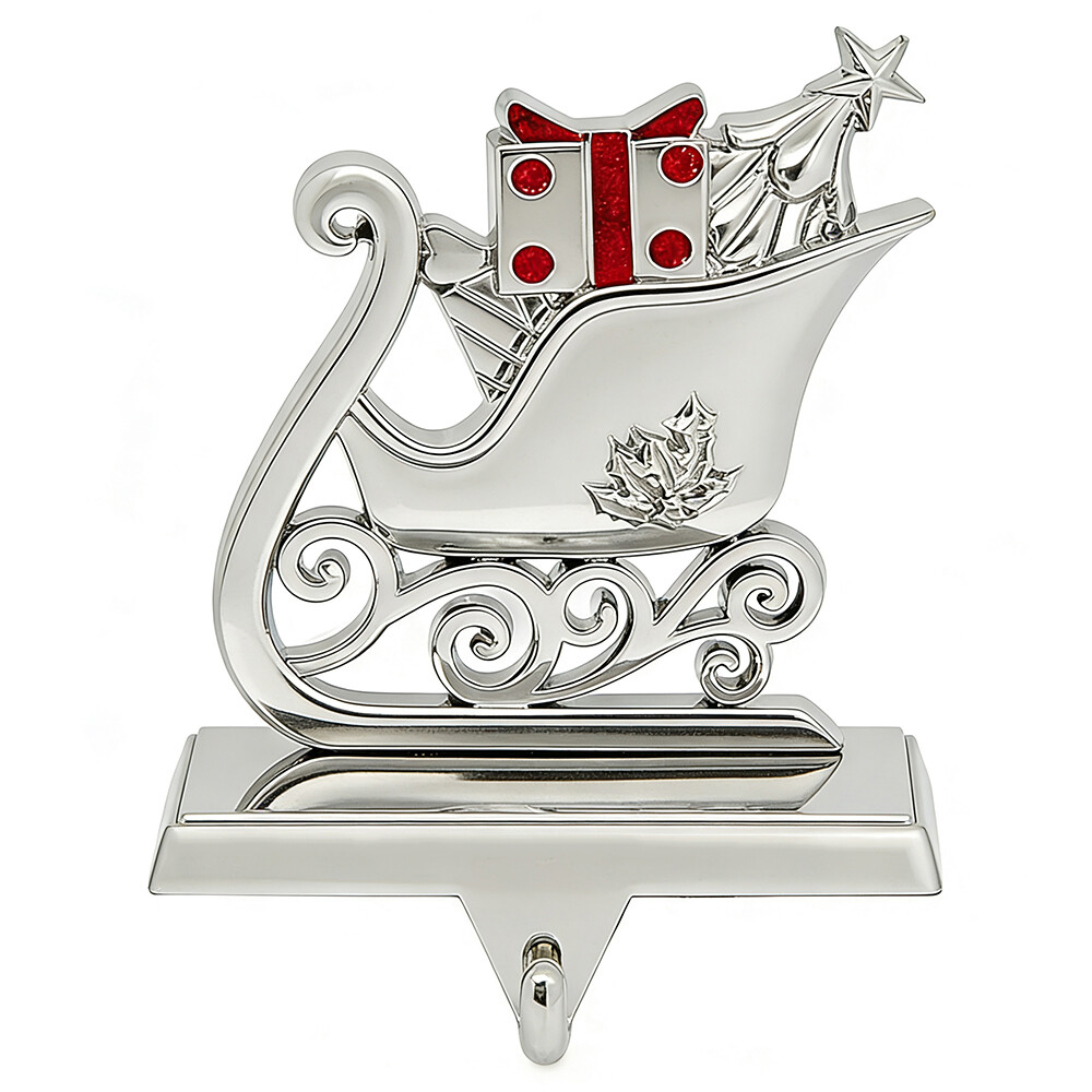 Manufacture Zinc Alloy Sleigh Stocking Holder Manufacture Zinc Alloy Sleigh Stocking Holder