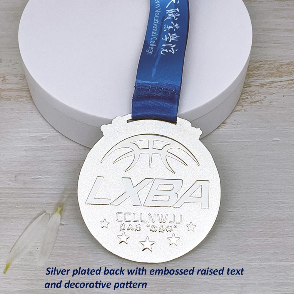 Custom Silver Academy Inspirational Medal