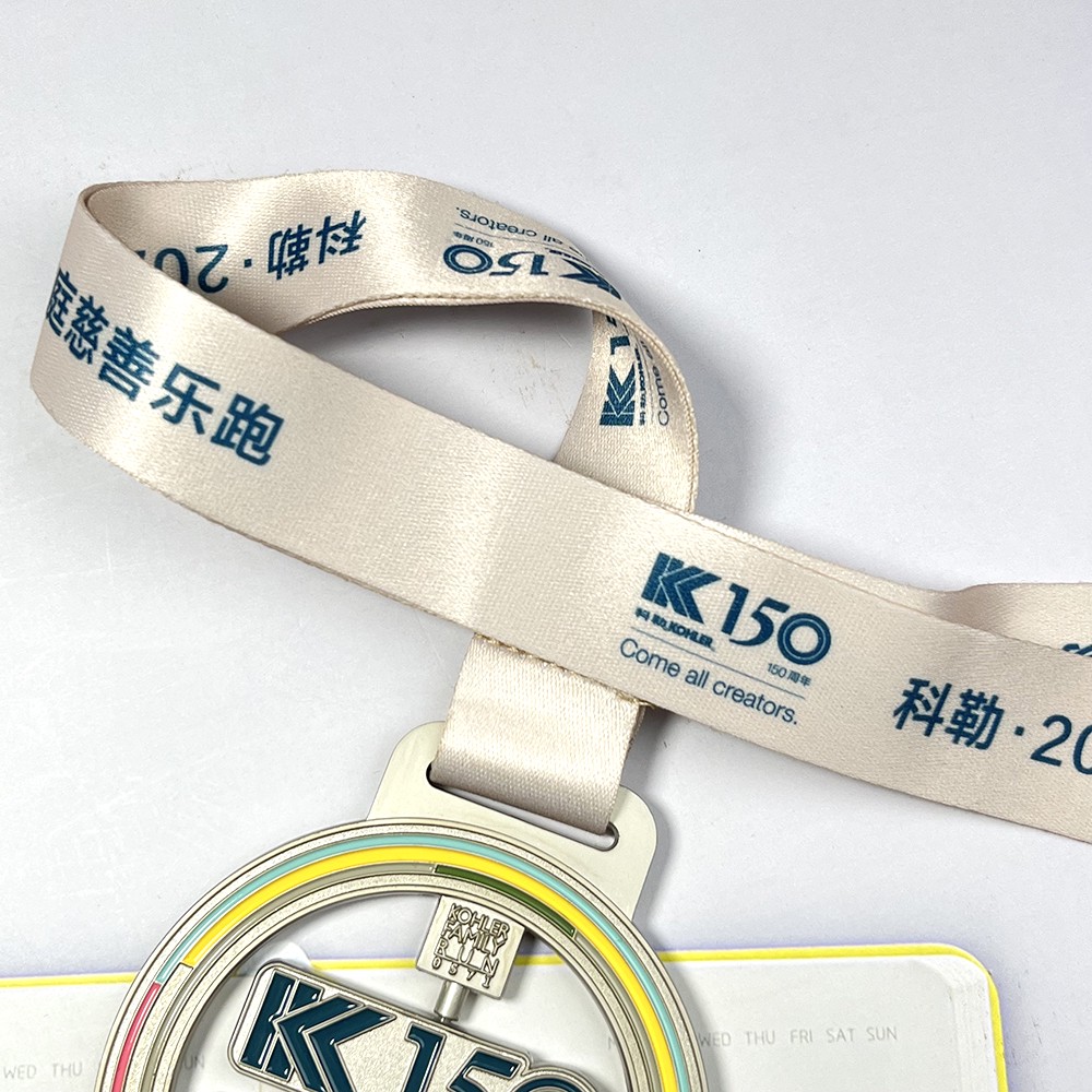 Custom Kohler Charity Run Spinning Medal