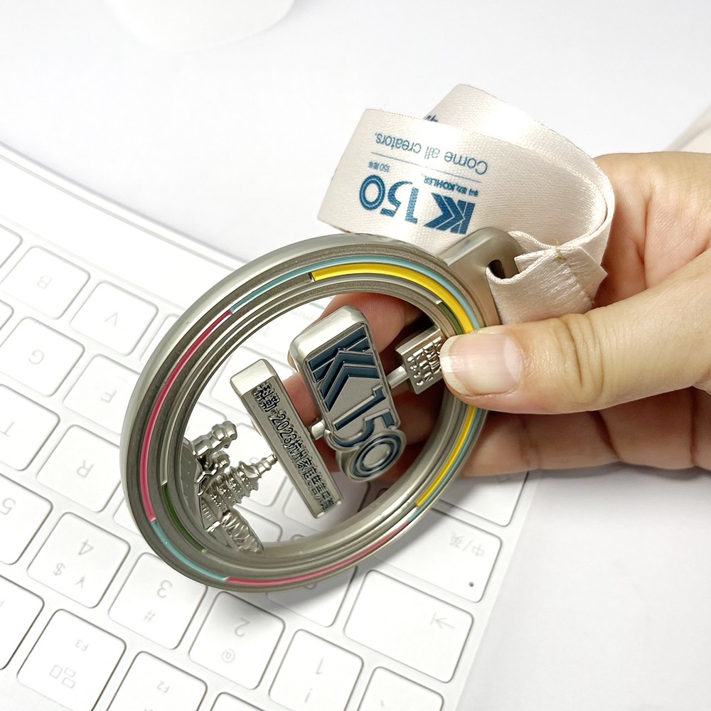 Custom Kohler Charity Run Spinning Medal
