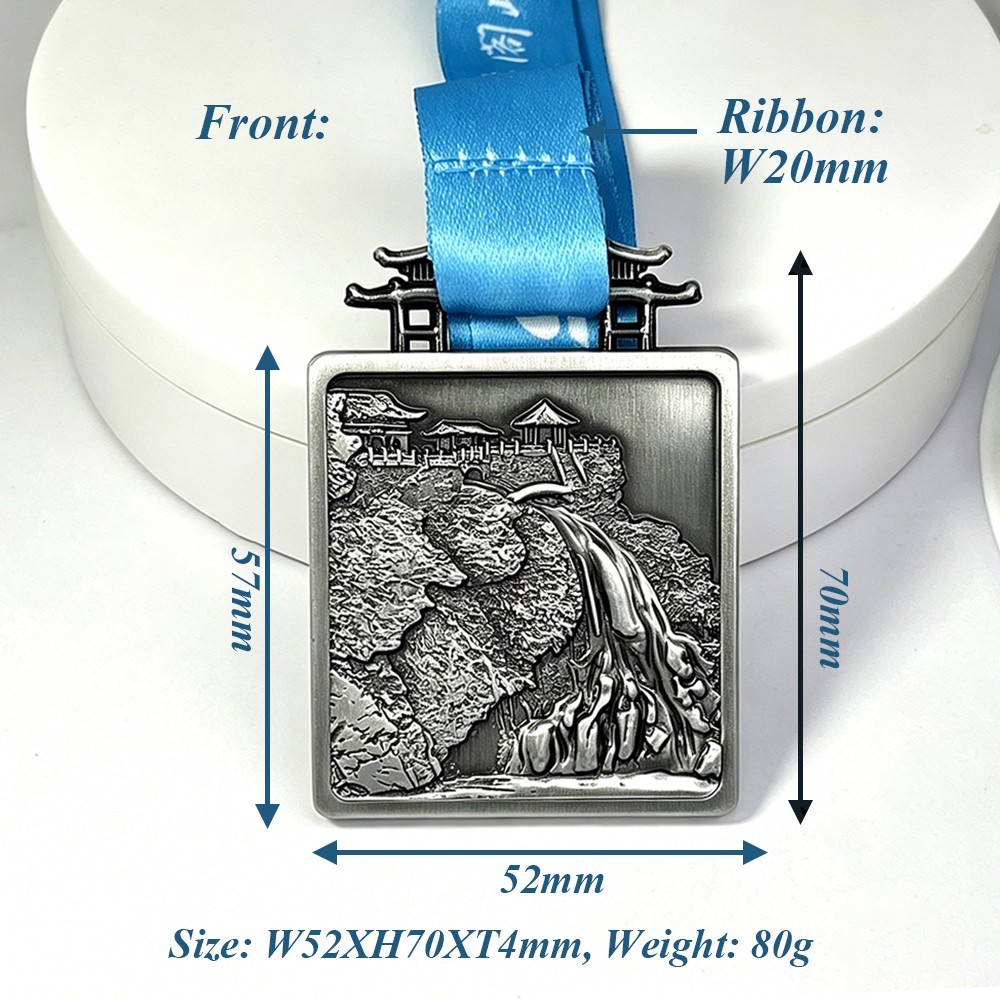Marathon Finisher Medal Size-Front Custom Taroko Gorge Marathon Finisher Medal