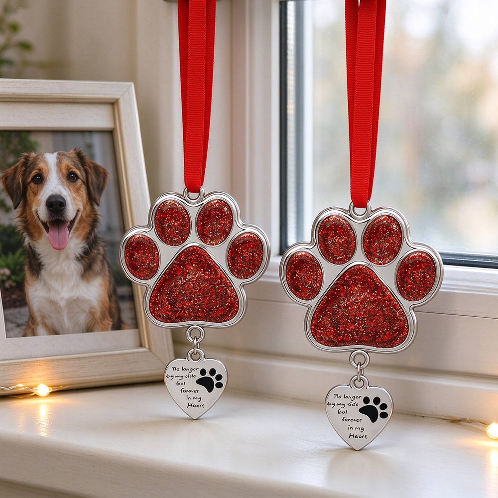 Custom Paw Print Pet Memorial Sun Catcher