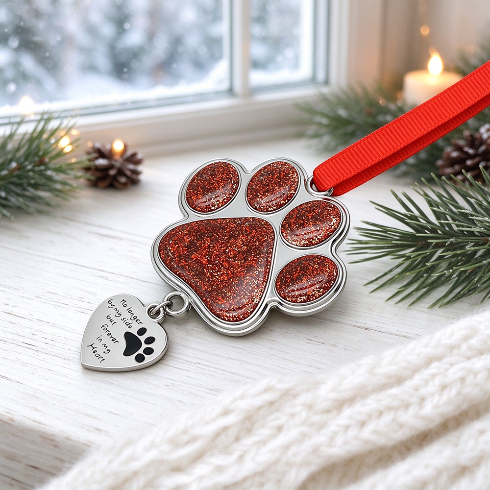 Custom Paw Print Pet Memorial Sun Catcher