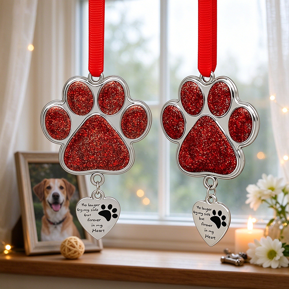Custom Paw Print Pet Memorial Sun Catcher