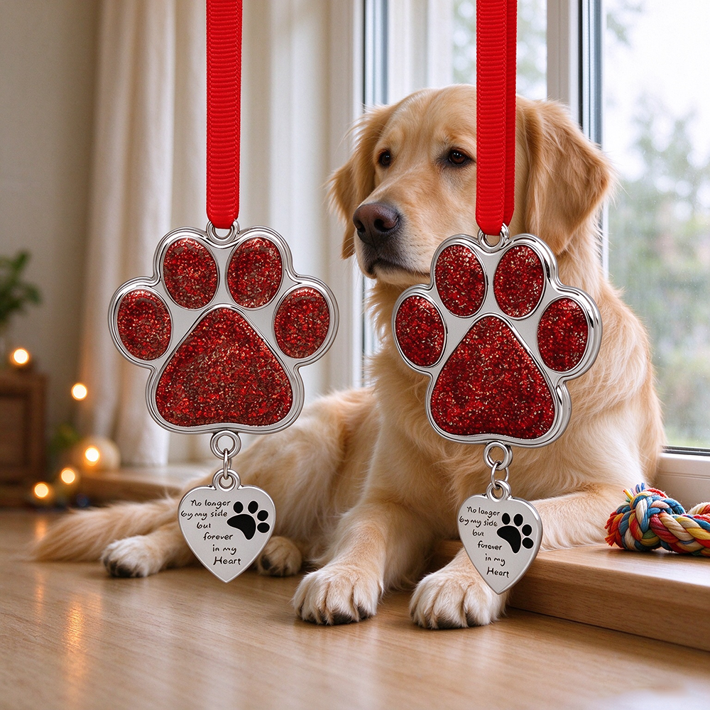 Custom Paw Print Pet Memorial Sun Catcher