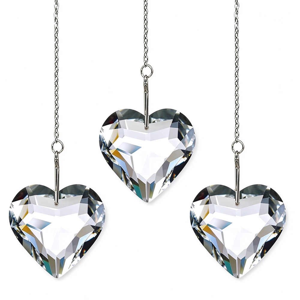 Clear Heart Crystal Prism Sun Catcher Clear Heart Crystal Prism Sun Catcher