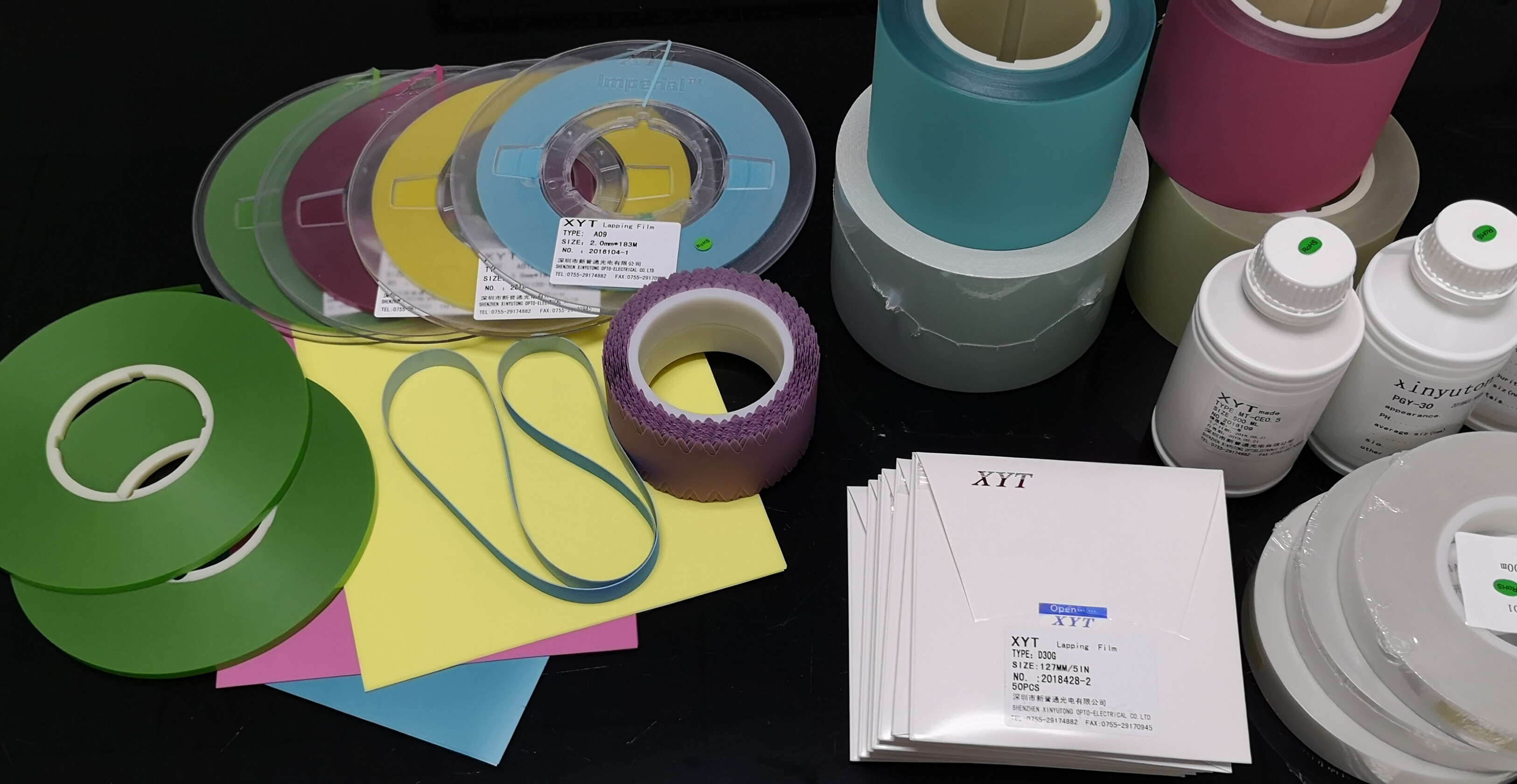 Fiber Optic MT MPO SC LC ST FC Cable Connectors Polishing Lapping Film