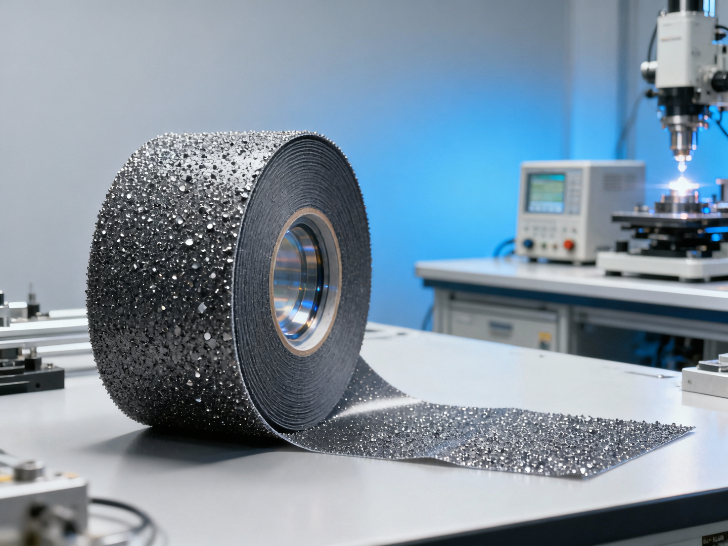 What factors determine the performance of silicon carbide lapping film for optical components