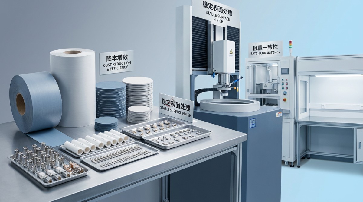 When Aluminum Oxide Lapping Film Lowers Polishing Cost When Aluminum Oxide Lapping Film Lowers Polishing Cost