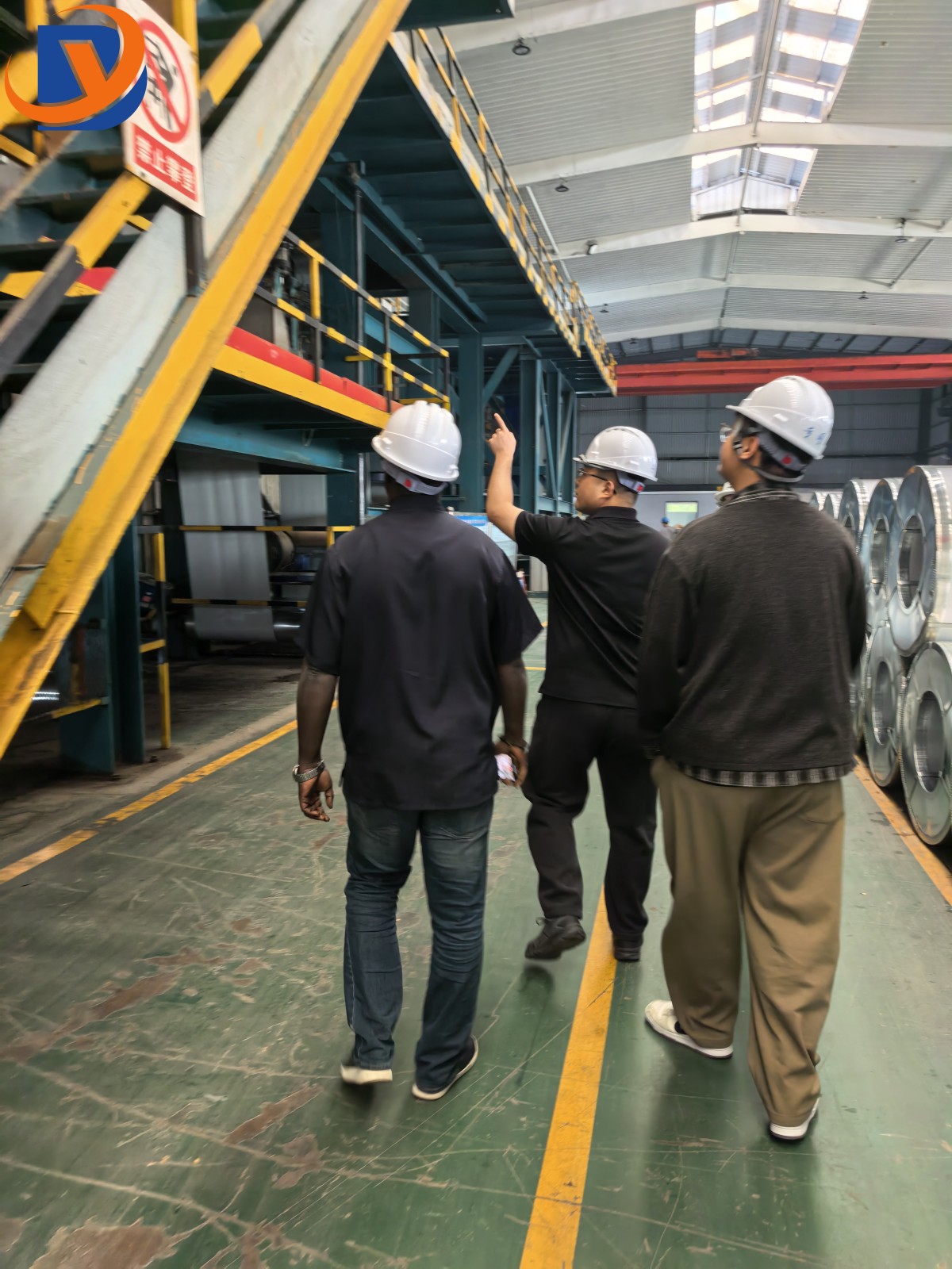 Senegal Customer Visits Our Factory to Inspect 200 Tons of Aluzinc Corrugated Roofing Sheets