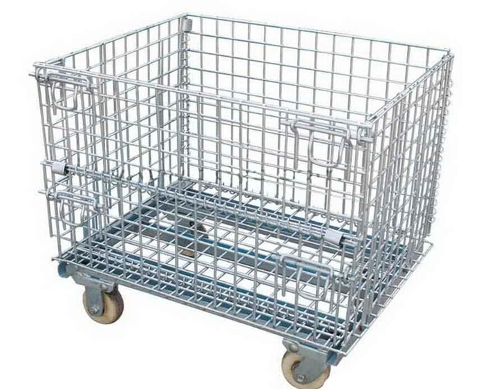 Caster-equipped storage cage A3