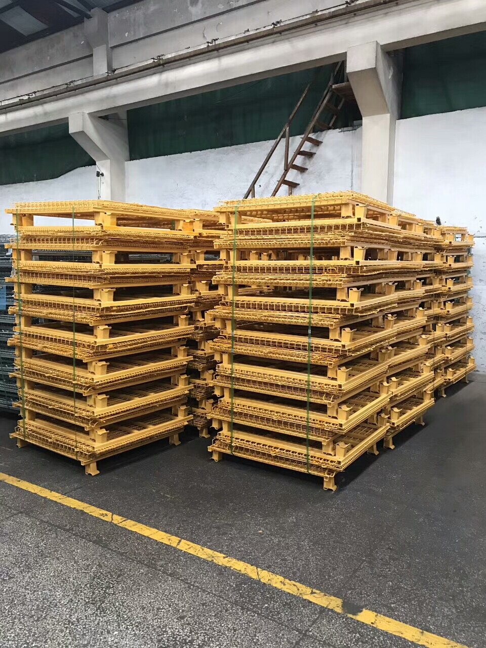 Painted and hollow board storage cages A2
