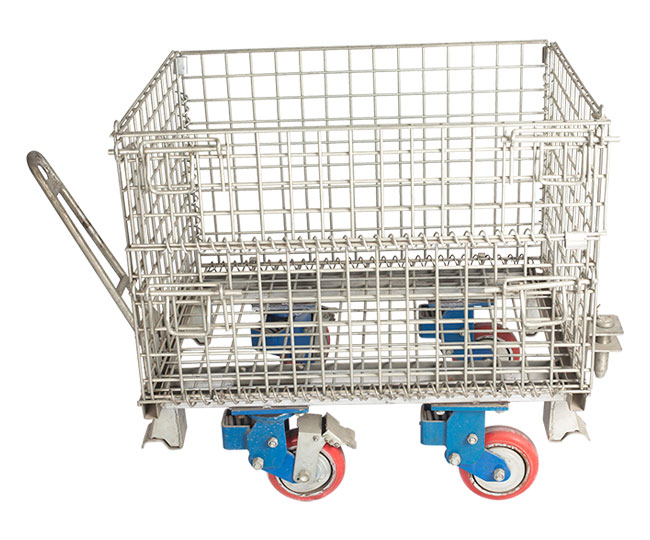 Storage cage with towing casters A1