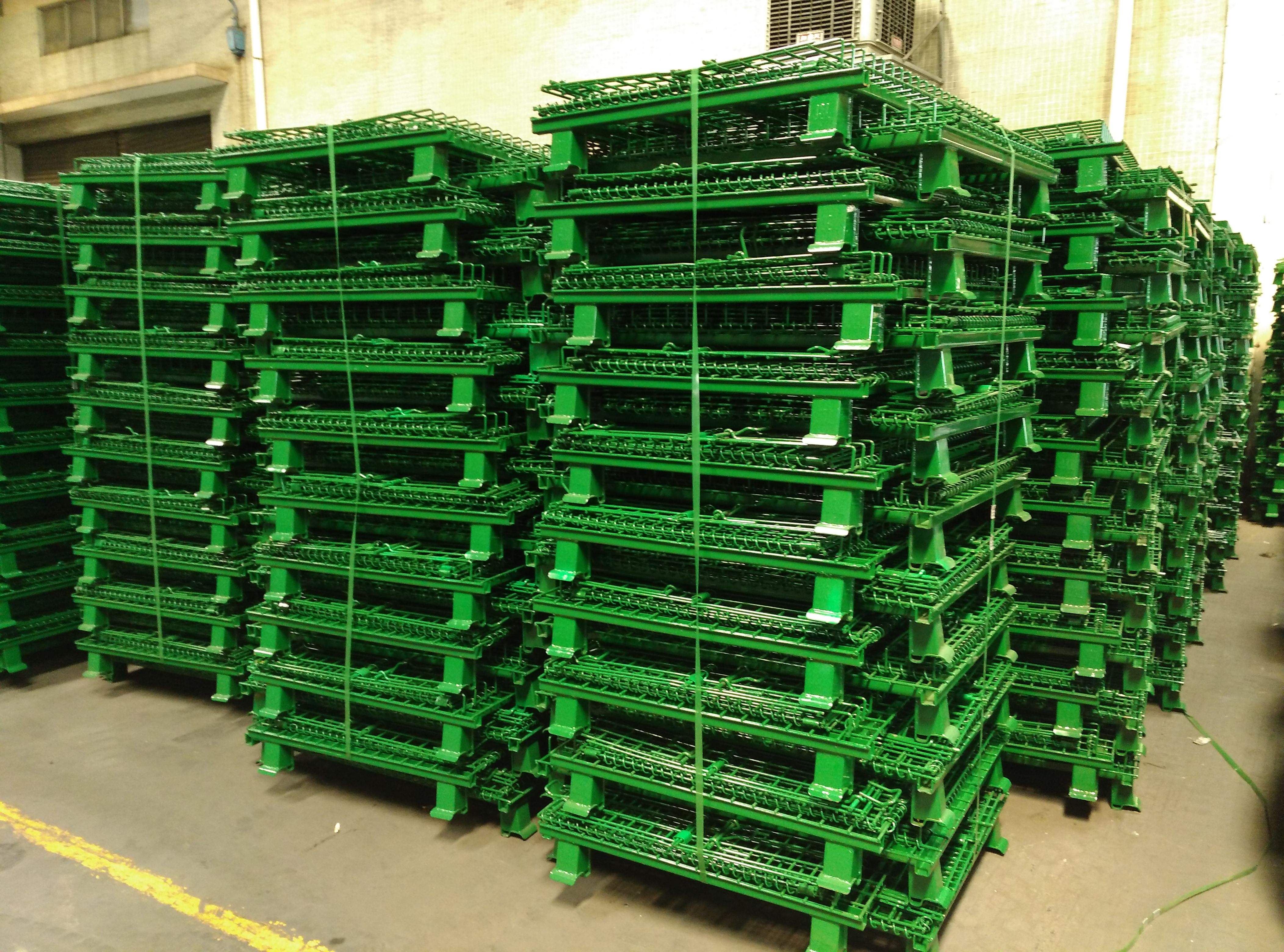 Painted and hollow board storage cages C5