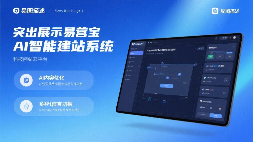 易営宝AI智能建站システム：AI駆動で、あなたのブランド公式サイトの成長を加速