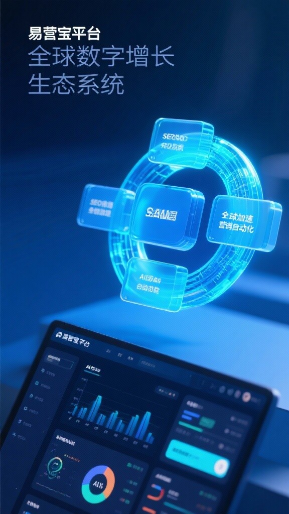易営宝プラットフォーム:AI駆動のグローバルデジタル成長エコシステム、高変換・高ランキングのブランドデジタル資産をワンストップで構築 易营宝平台:AI 驱动的全球数字增长生态系统,一站式构建高转化、高排名的品牌数字资产