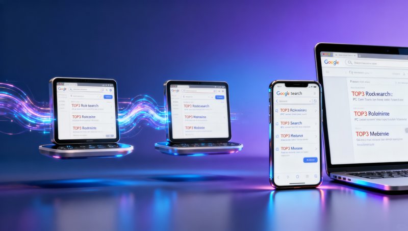 検索エンジン最適化会社は「ホームページランキング」を約束しますが、PC端末かモバイル端末かを明示しておらず、後者の検索比率はすでに68%に達しています
