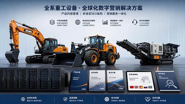 重型机械外贸网站多语言SEO搭建要多少钱 大型機械の貿易向け多言語SEOサイト構築にはいくらかかるのか
