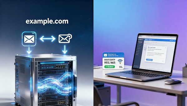 域名注册优惠送免费邮箱,但未开通IMAP|SMTP权限,导致无法接入CRM自动同步客户询盘 도메인 등록 혜택으로 무료 이메일 제공, IMAP|SMTP 권한 미개통으로 CRM 자동 동기화 불가