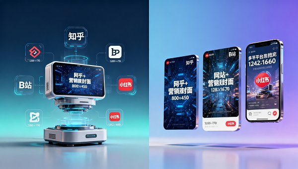 多平台分发解决方案宣称‘一键同步’,但知乎和B站的封面尺寸规范完全不同 多平台分发解决方案宣称‘一键同步’,但知乎和B站的封面尺寸规范完全不同