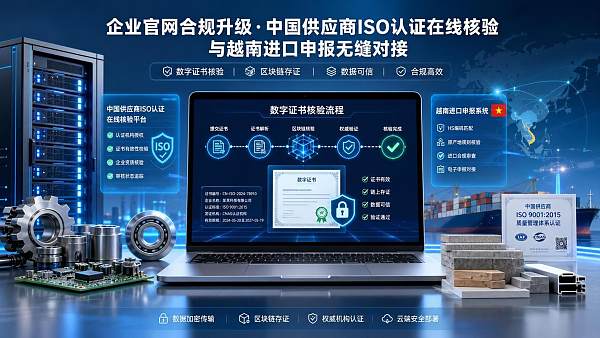 越南要求进口商核验中国供应商ISO认证 越南要求进口商核验中国供应商ISO认证