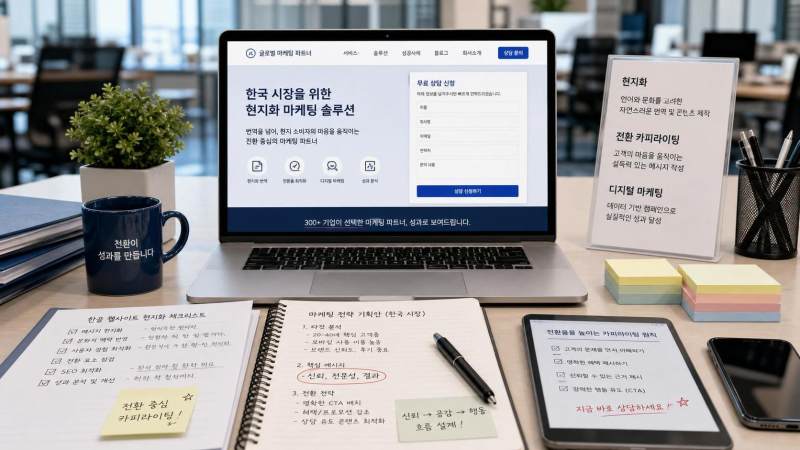 한국어 웹사이트 구축 시 주의해야 할 현지화 세부 사항: 내비게이션, 인사말, 전환 문안까지 놓치지 마세요