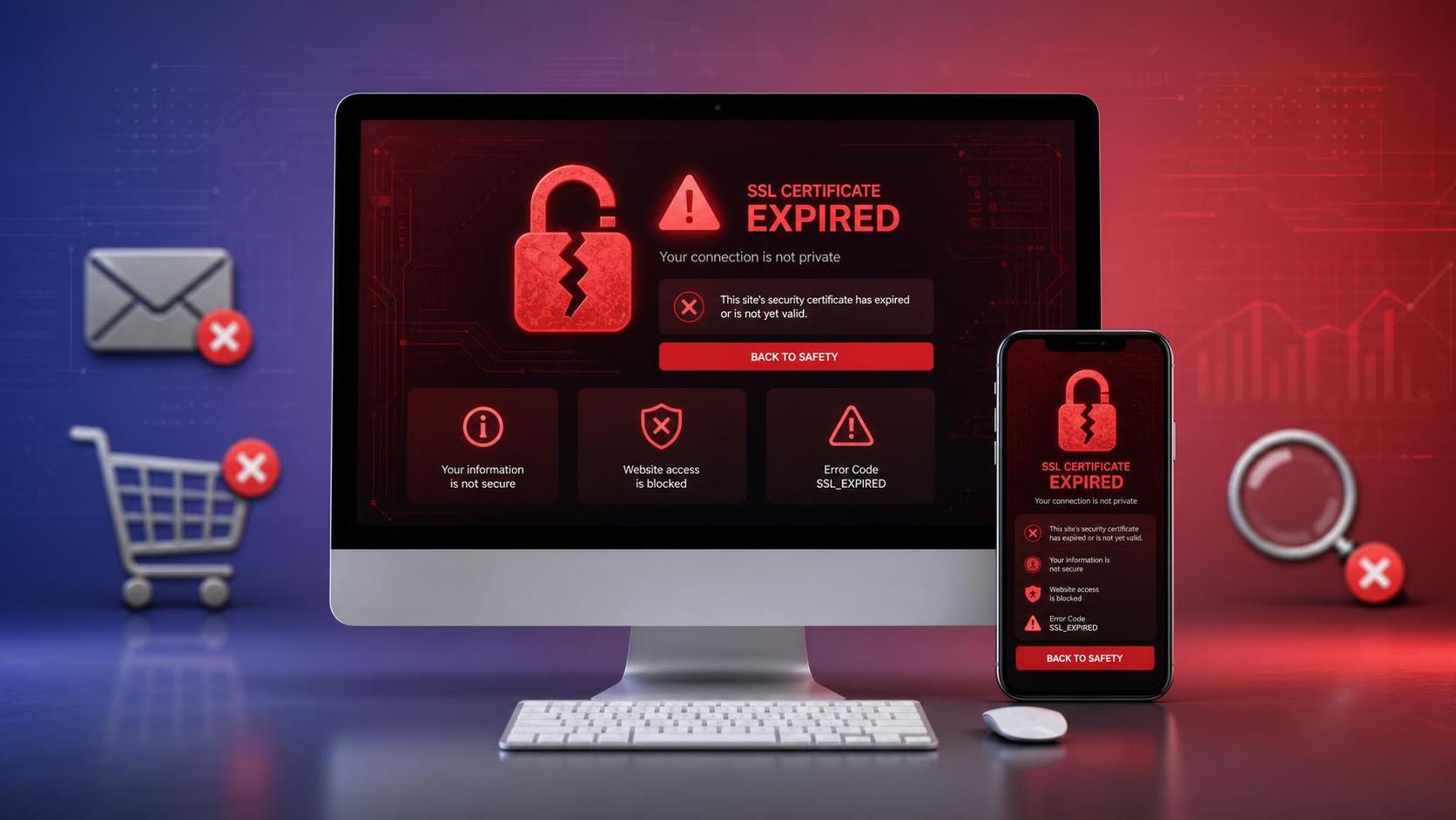 SSL 인증서 만료 후 웹사이트에 어떤 문제가 발생할까요? SSL 인증서 만료 후 웹사이트에 어떤 문제가 발생할까요?