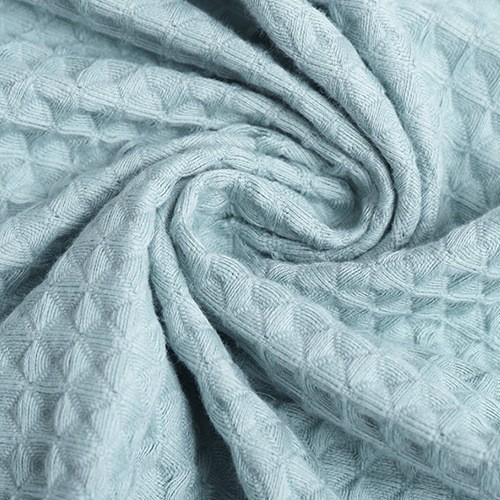 Cotton Waffle Fabric Bathrobe