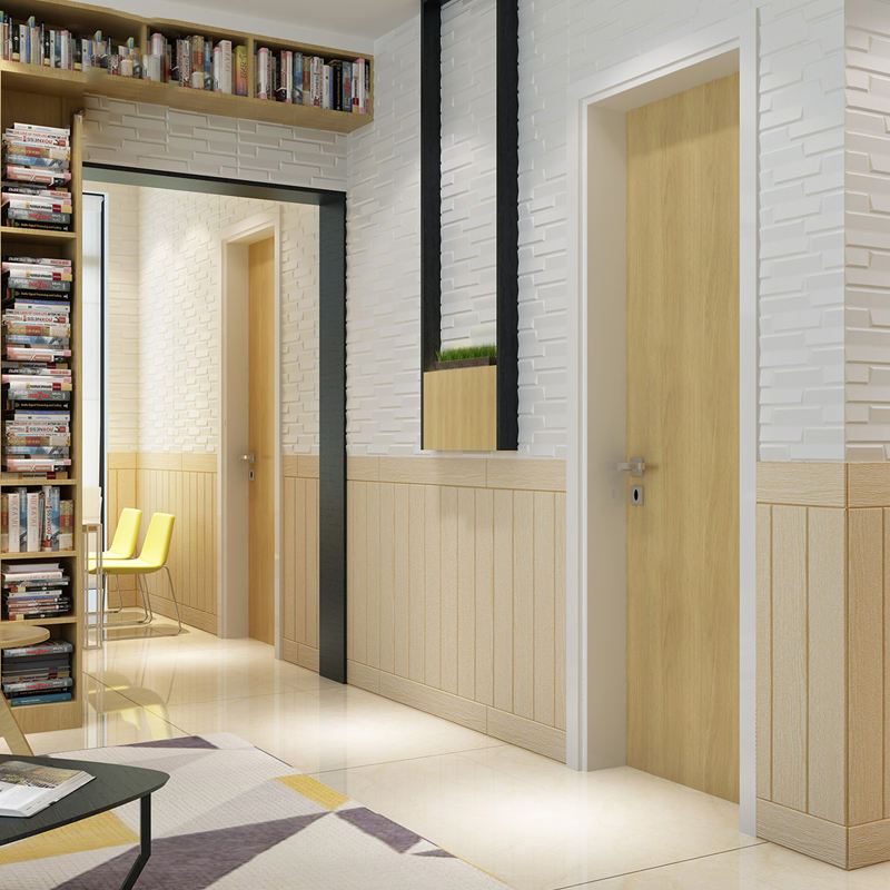 Wood Wall Sticker-Natural 3D Peel & Stick Wall Panel Decoration