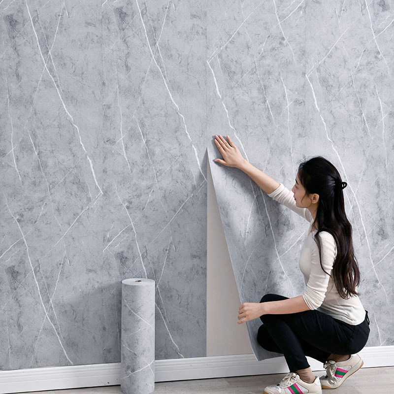 Linen Pattern Wall Sticker - Self-Adhesive Textured Wall Decor for Modern Homes