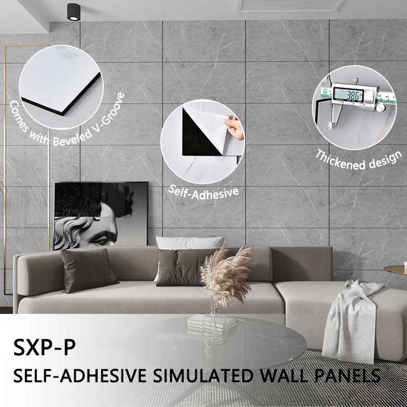 PET Marble Self-Adhesive Wall Stickers