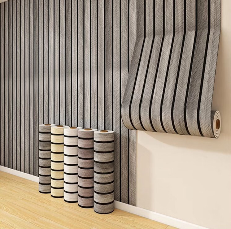 Grooved Fluted Wall Sticker | 3D Grille Peel & Stick Panel