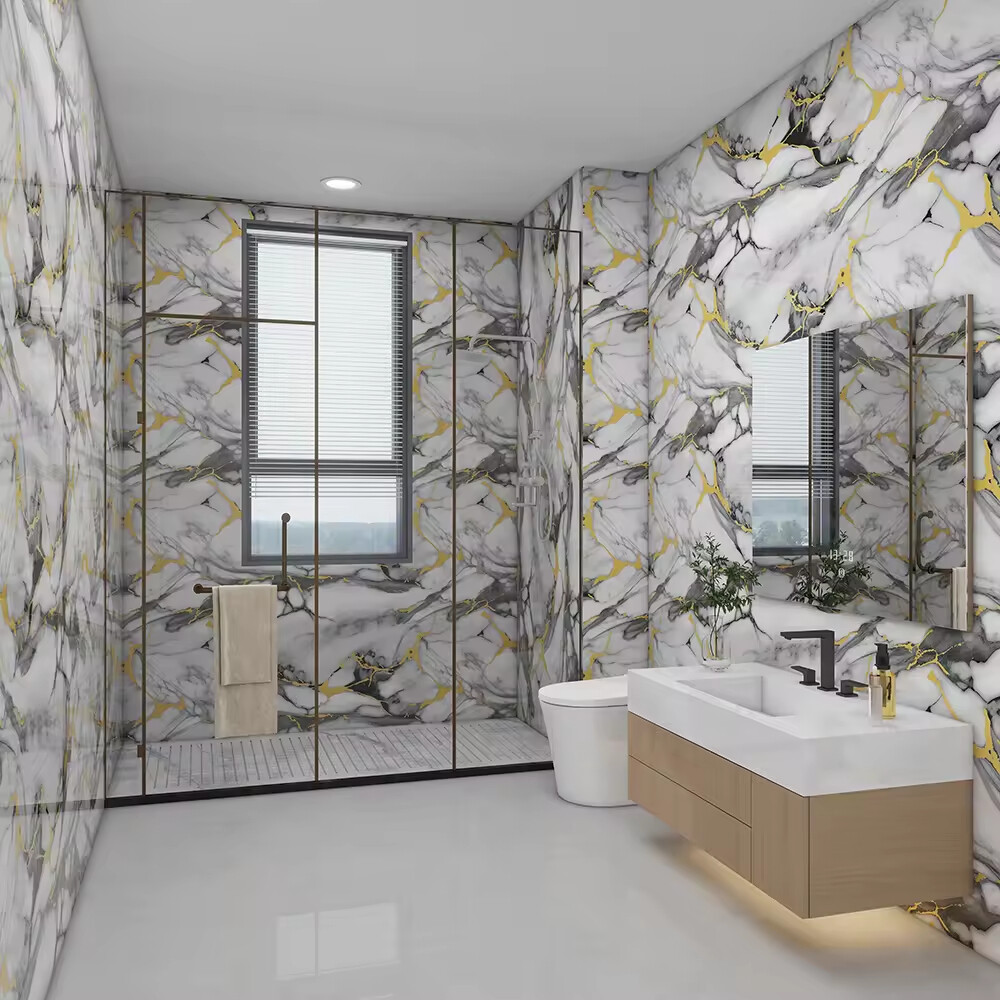 Self-Adhesive Marble Wallpaper - Waterproof PET Film Stickers