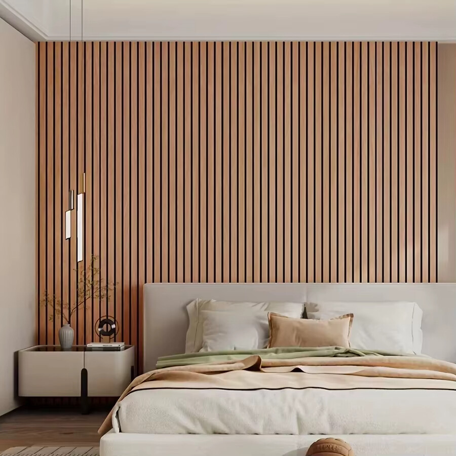 Grille Wall Sticker – Modern 3D PVC Fluted Panels