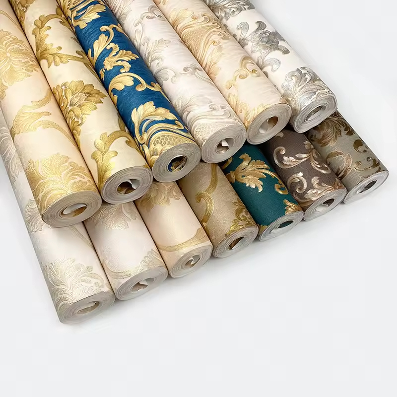 Self-Adhesive 3D Foam Wallpaper Rolls - Floral Embossed Peel and Stick Wall Covering