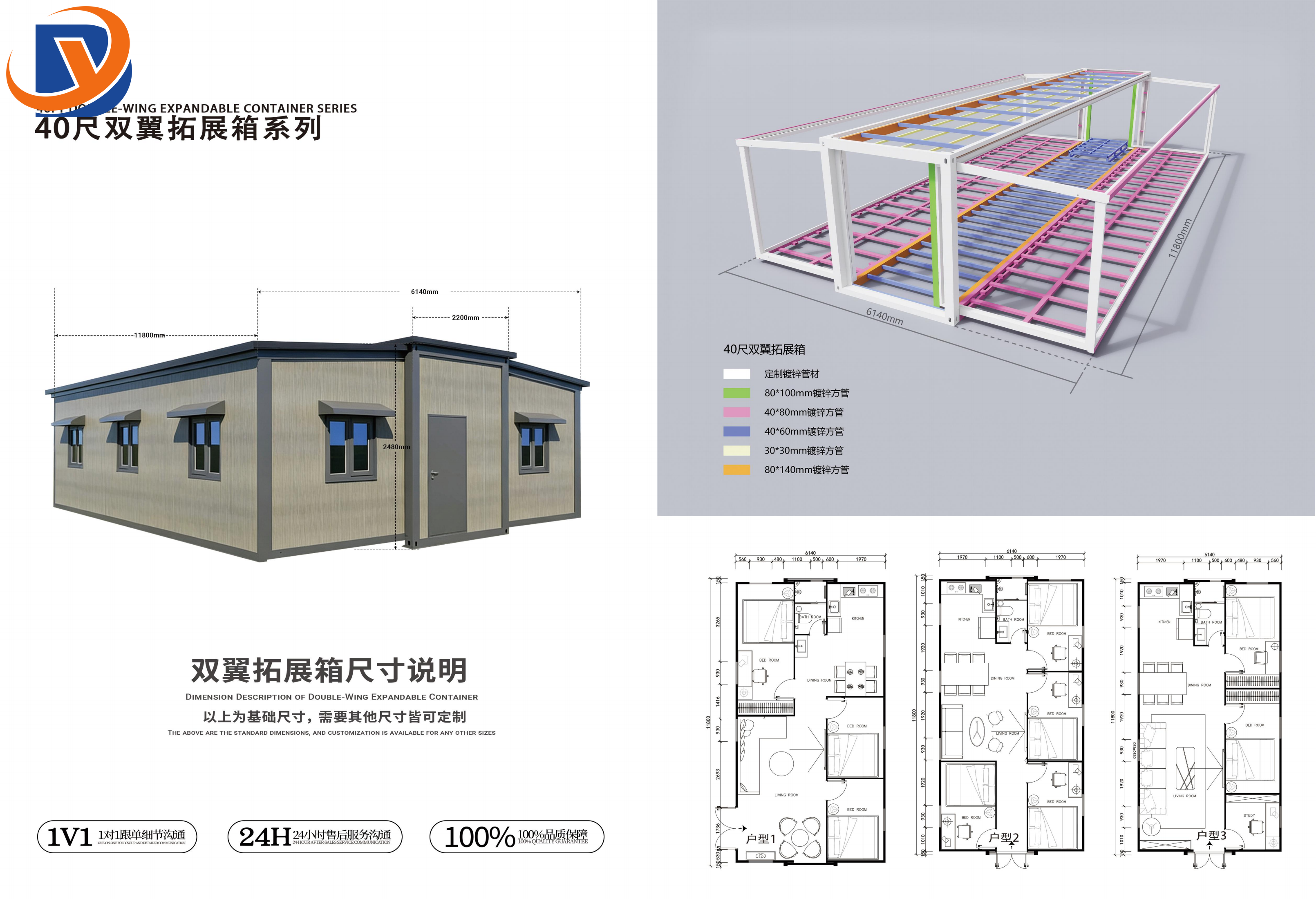 40FT DOUBLE-WING EXPANDABLE CONTAINER