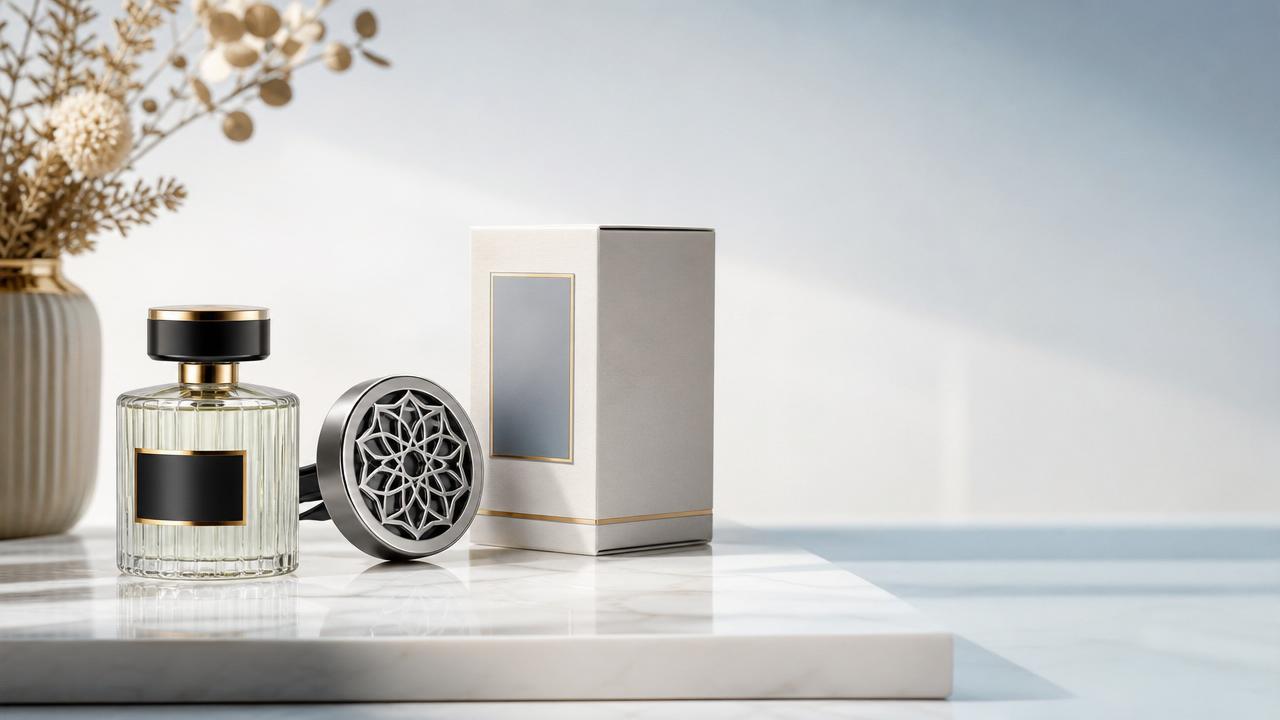 Options de personnalisation de parfums pour voiture à l'apparence haut de gamme en rayon