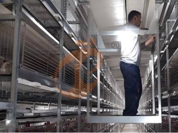 H A chicken battery cage for layers in poultry farm (19)