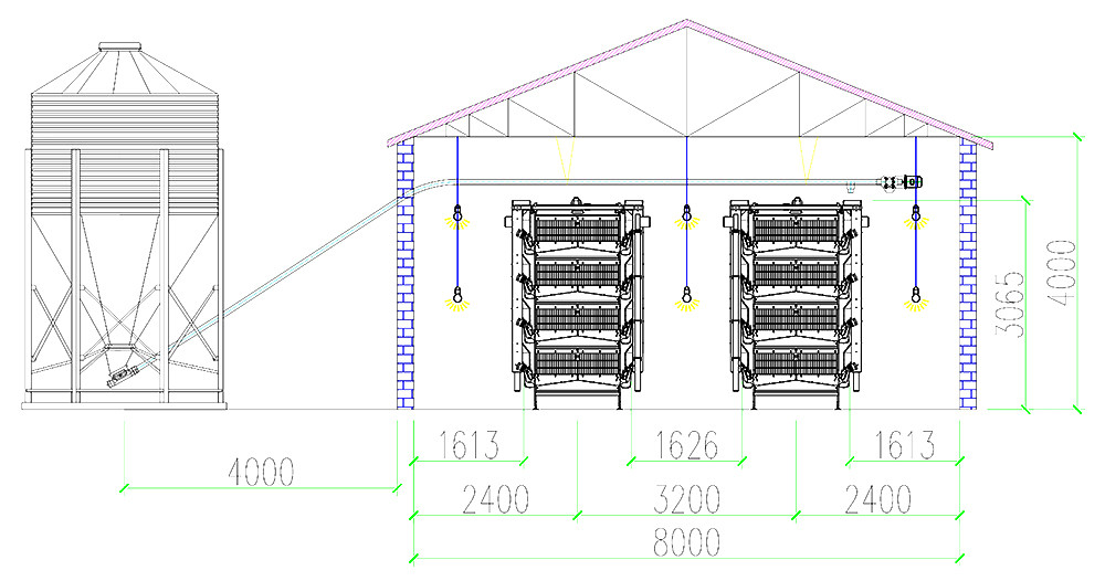 26,000 layers H5 automatic layer chicken cage's house drawing3.Jpeg
